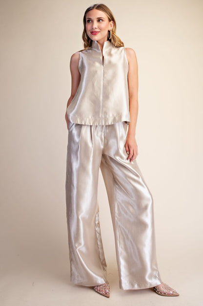 The After Hours Satin Sleeveless Top - Multiple Colors