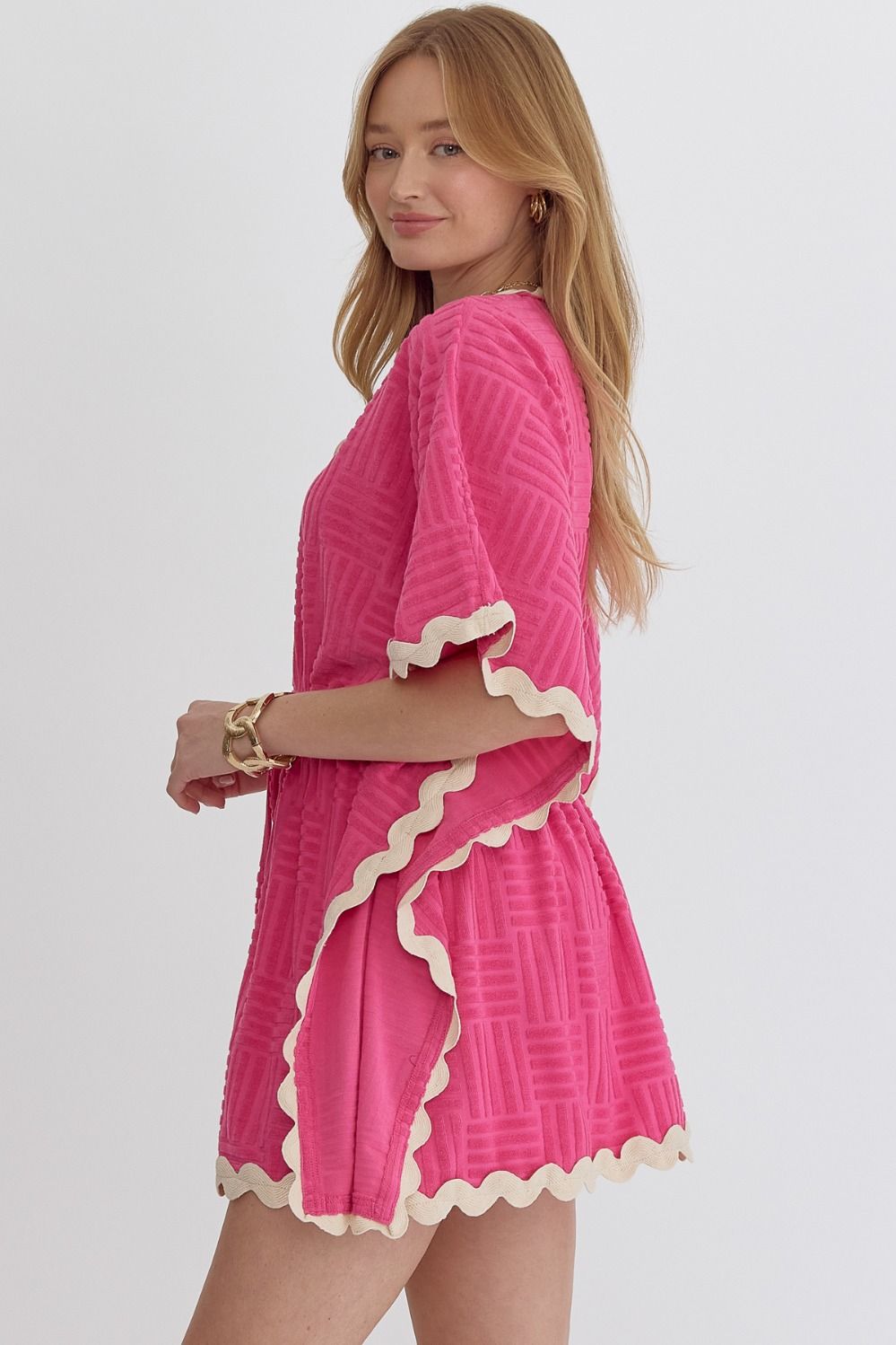 The Boardwalk Textured Terry Cloth Coverup