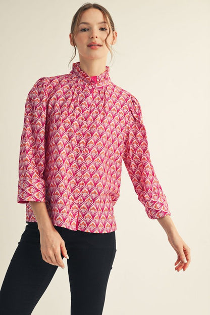 The Fan Pleat Blouse