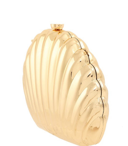 Gold By the Sea Shell HandBag