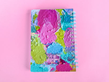 Beauty Girl Painted Spiral Notebook