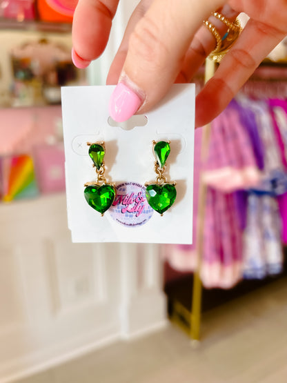Emerald Envy Statement Earrings