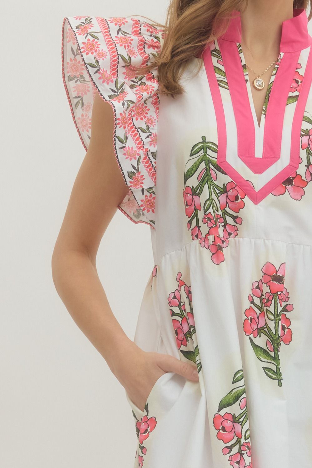 Charlotte Floral Midi Dress - Milo & Lily Boutique