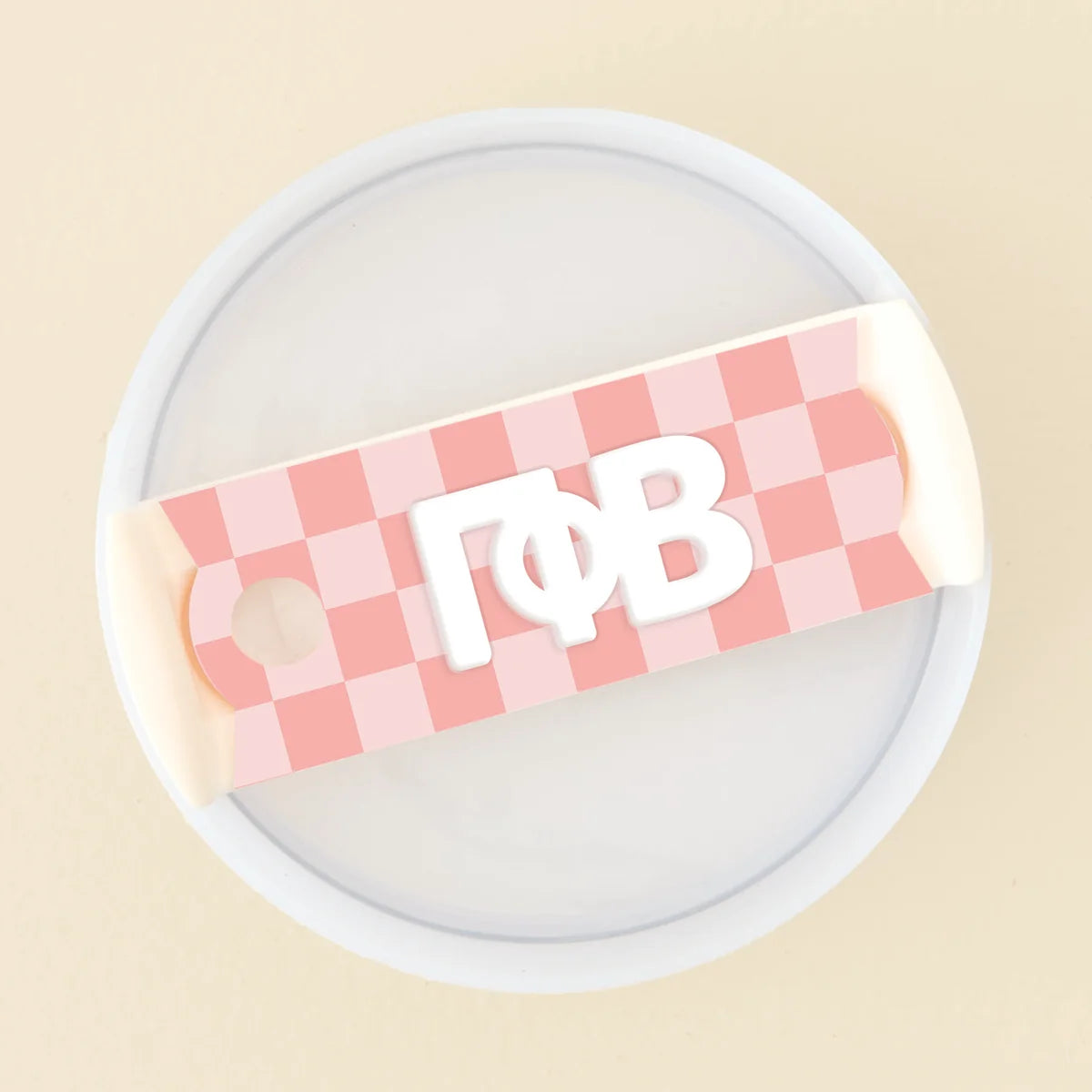 Sorority Tumbler Lid Tag