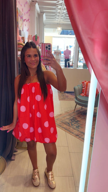 Cherry Pop Balloon Dress - Milo & Lily Boutique