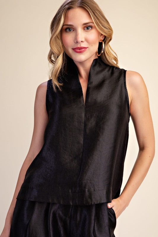The After Hours Satin Sleeveless Top - Multiple Colors