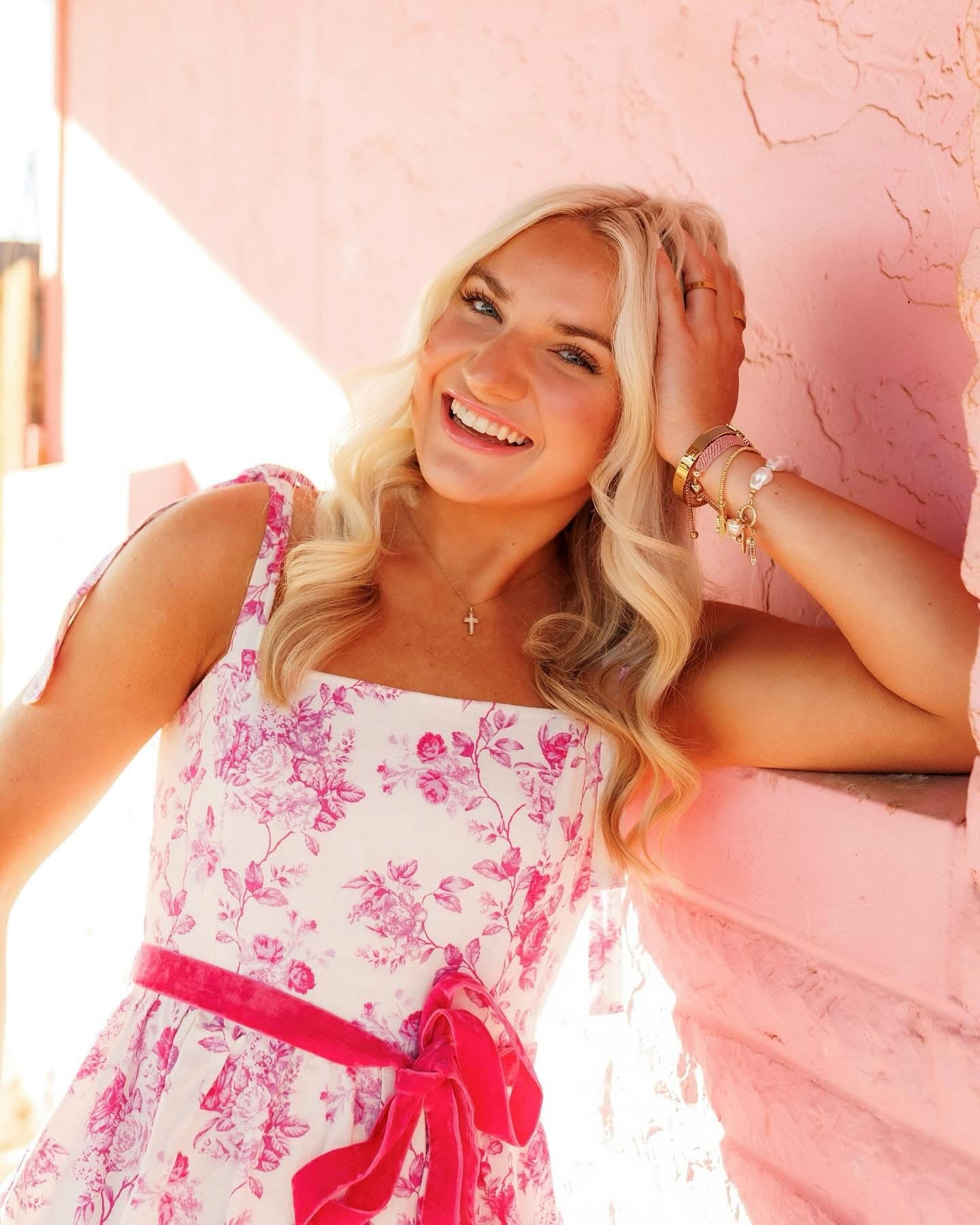 Penny Lane Plum Tiered Floral Midi Dress