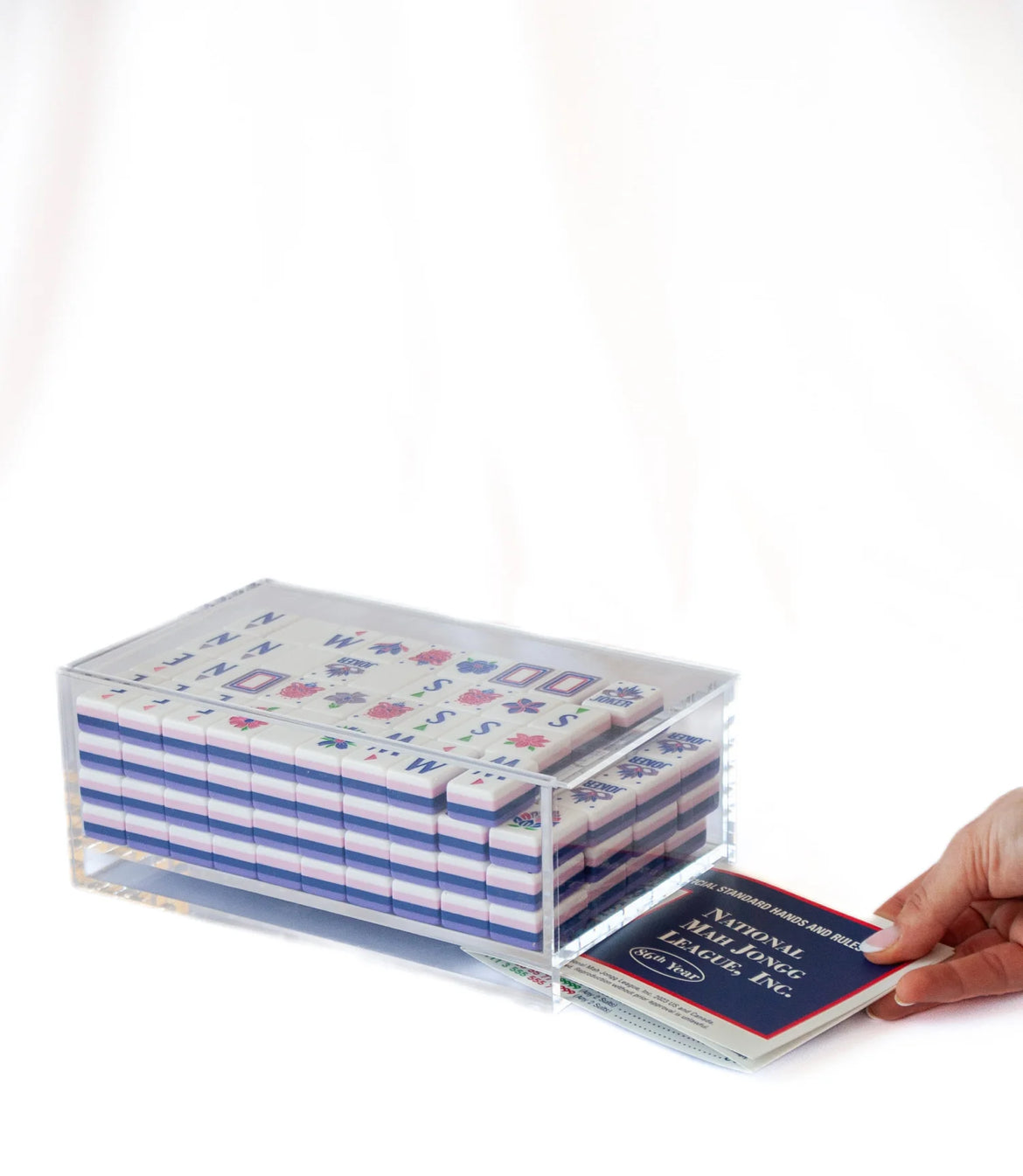 Mahjong Acrylic Box - Clear Lid