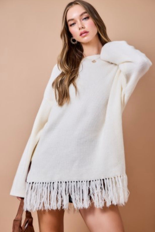 The Aspen Fringe Sweater