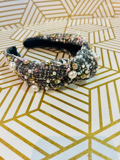 Tweed & Pearl Headband