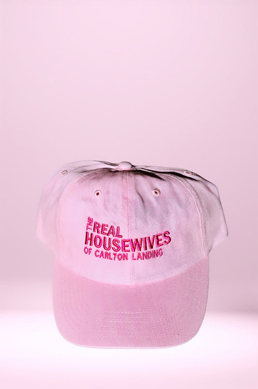 Real Housewives of Carlton Landing Embroidered Hat: Pink