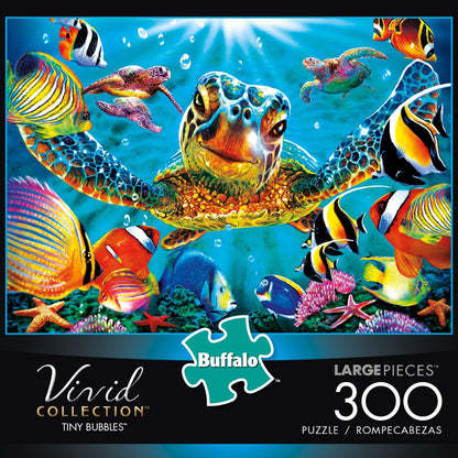 Tiny Bubbles Sea Turtle 300 Piece Puzzle
