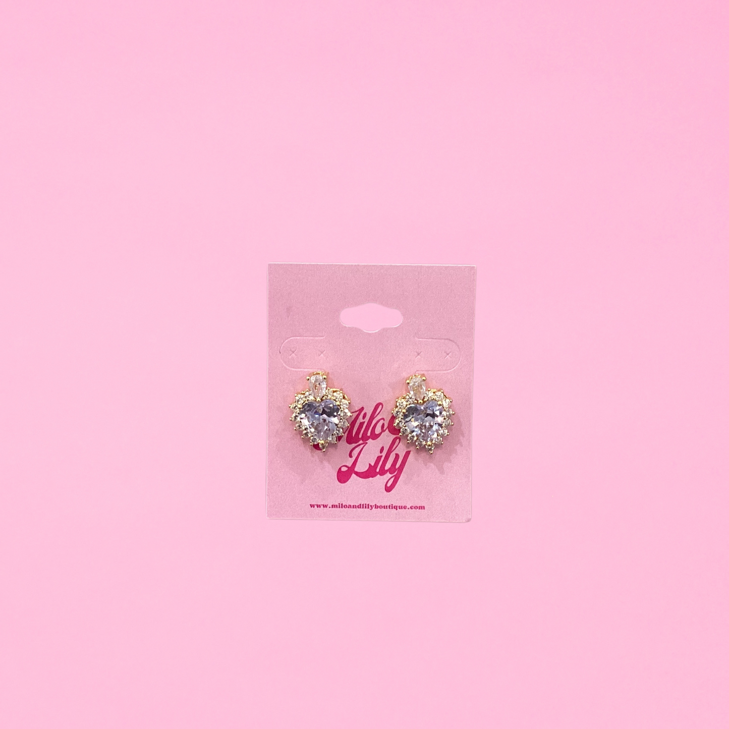 Heart Burst Stud Earrings