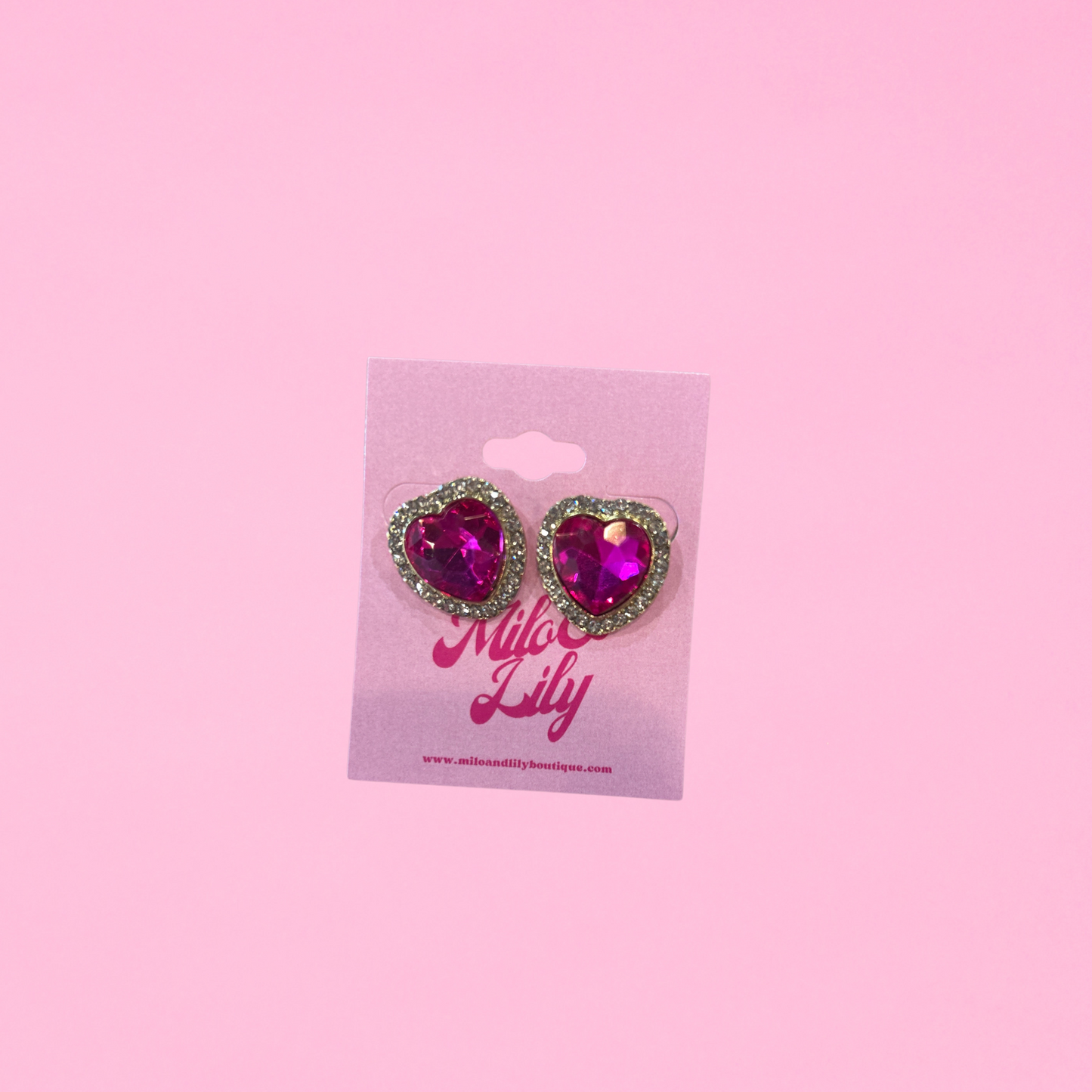 Barbie Heart Stud Earrings