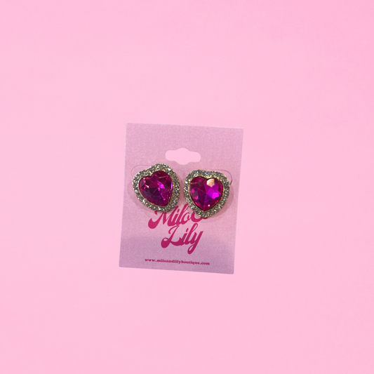 Barbie Heart Stud Earrings
