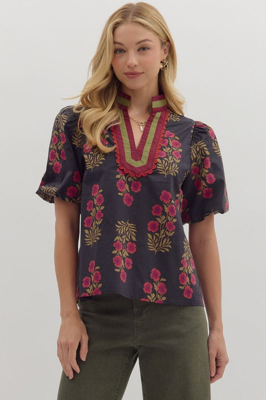 The Scarlet Spice Blouse