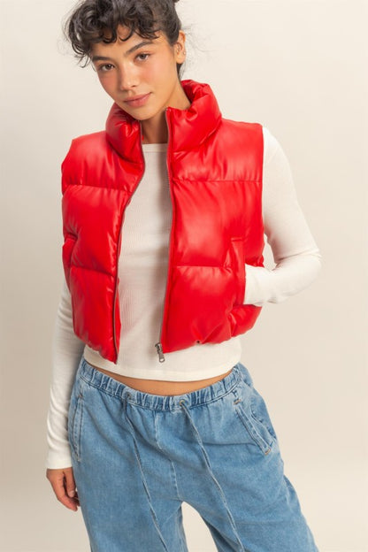 The Cherry Pop Puffer Vest