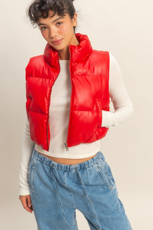 The Cherry Pop Puffer Vest