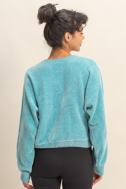 The Ocean Breeze Chenille Sweater