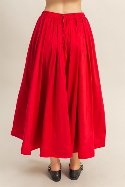 The Scarlet Twirl Maxi Skirt