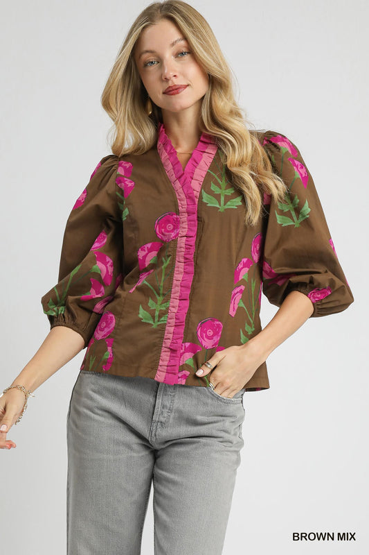 The Cocoa Petal Blouse