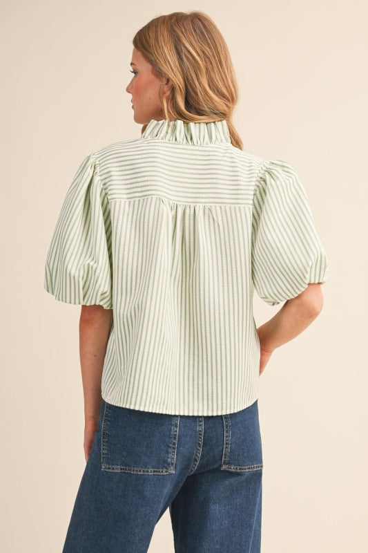 The Sage Lane Ruffle Top - Milo & Lily Boutique