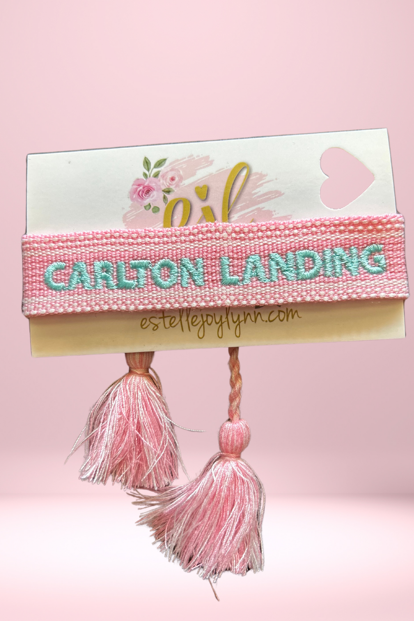 Carlton Landing Embroidered Tassel Bracelet