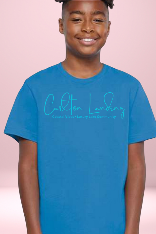 Kids Carlton Landing • Coastal Vibes • Luxury Lake Community Graphic Tee BLUE