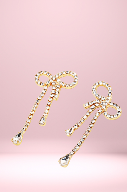 Ribbon Drop Earrings
