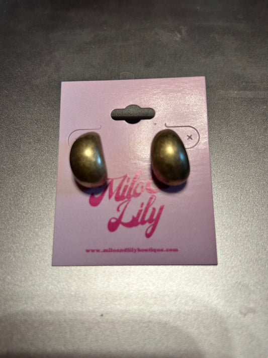 Small Gold Huggie Earrings