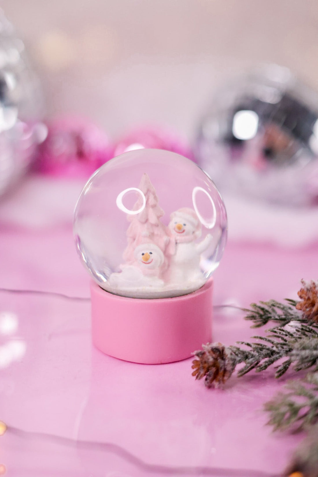 Mini Pastel Snow Globes: Multiple Colors
