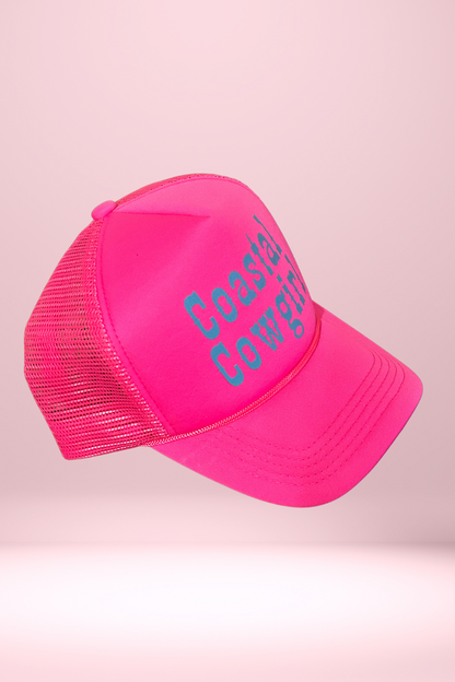 Coastal Cowgirl Hot Pink Trucker Hat