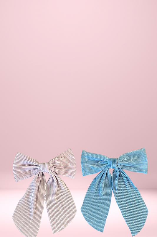 Pastel Bow Hair Clips
