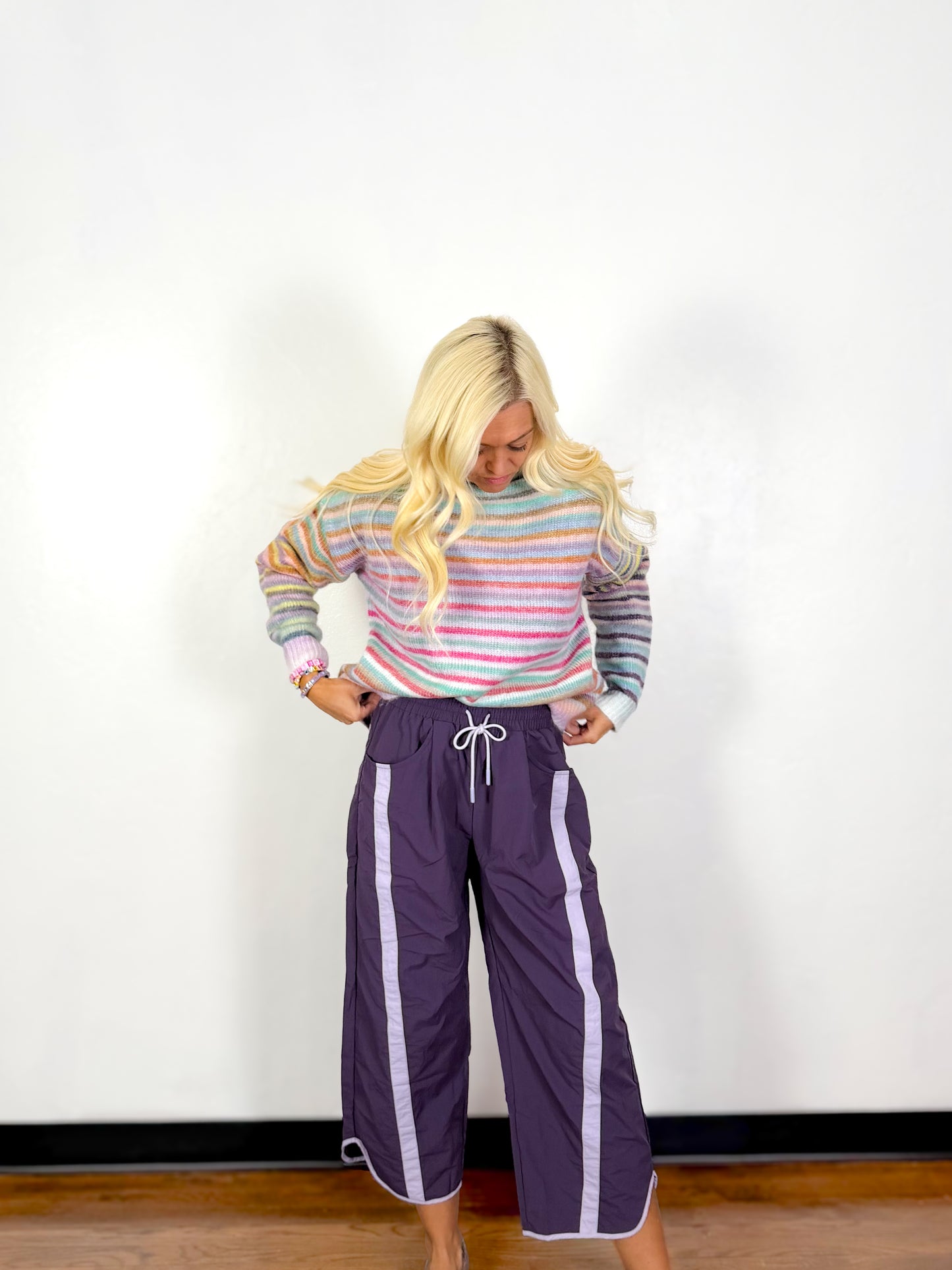 Fast Track Pants- Purple
