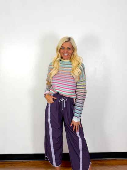 Fast Track Pants- Purple