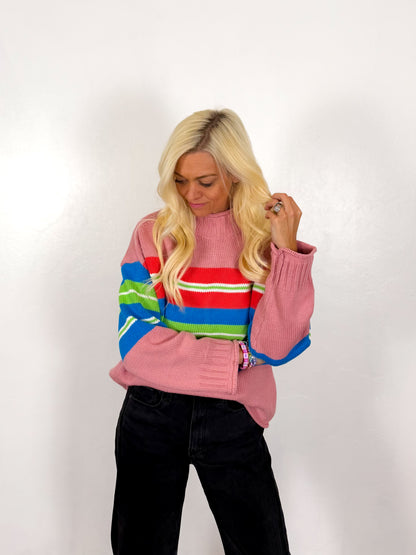 Color Me Cozy Mock Neck Sweater - Milo & Lily Boutique