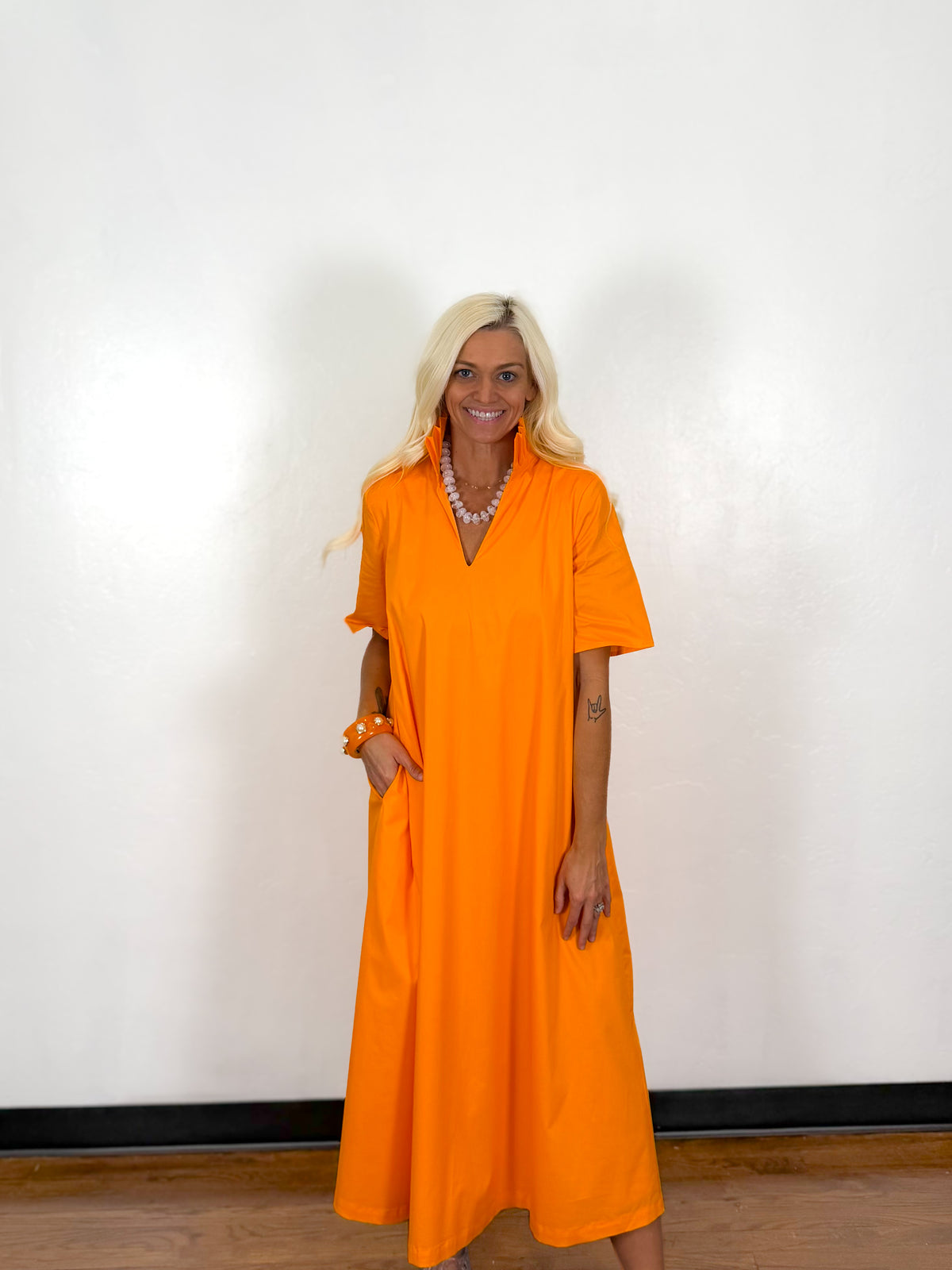 Audrey Dress - Orange