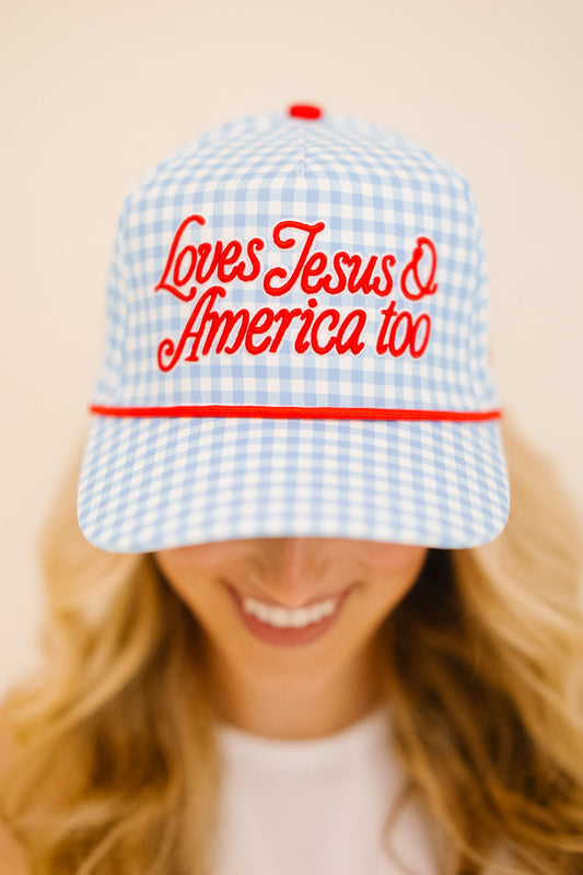 Loves Jesus & America Too Hat