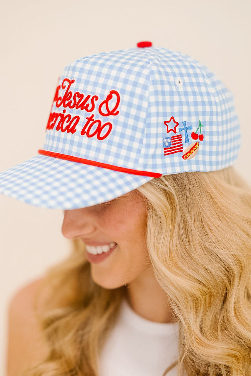 Loves Jesus & America Too Hat