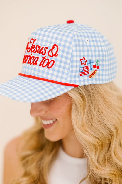 Loves Jesus & America Too Hat