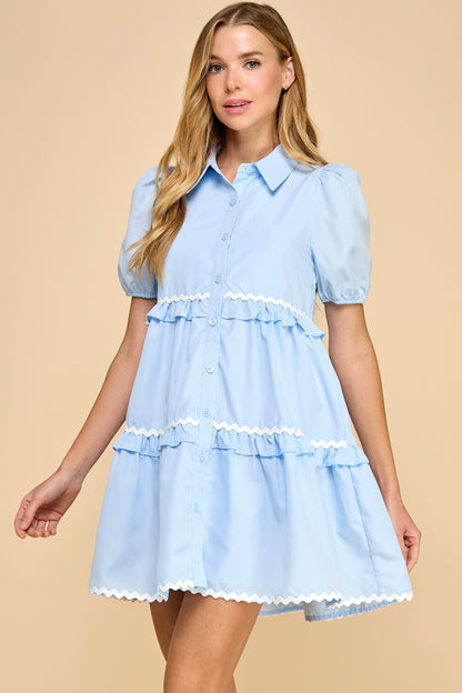 Periwinkle Pop Mini Dress