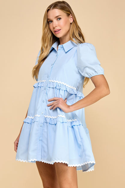 Periwinkle Pop Mini Dress