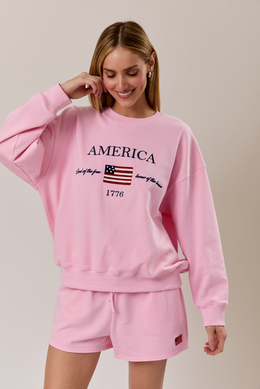Sweet Liberty Pink Sweatshirt