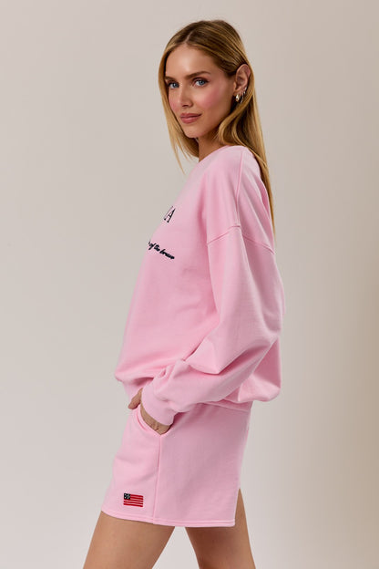 Sweet Liberty Pink Sweatshirt