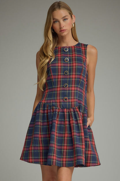 The Prep School Plaid Dress