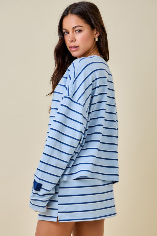 The Weekend Stripe Skort Set