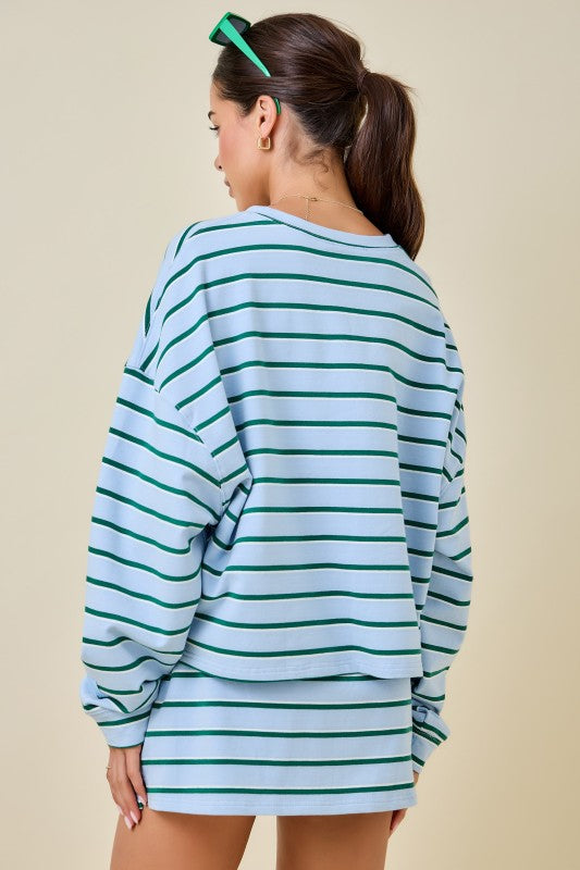 The Weekend Stripe Skort Set