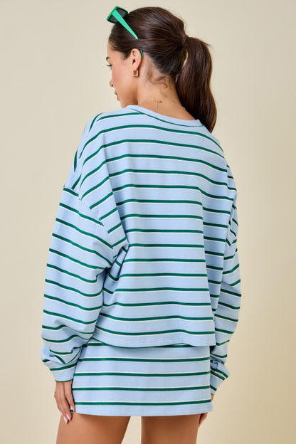 The Weekend Stripe Skort Set