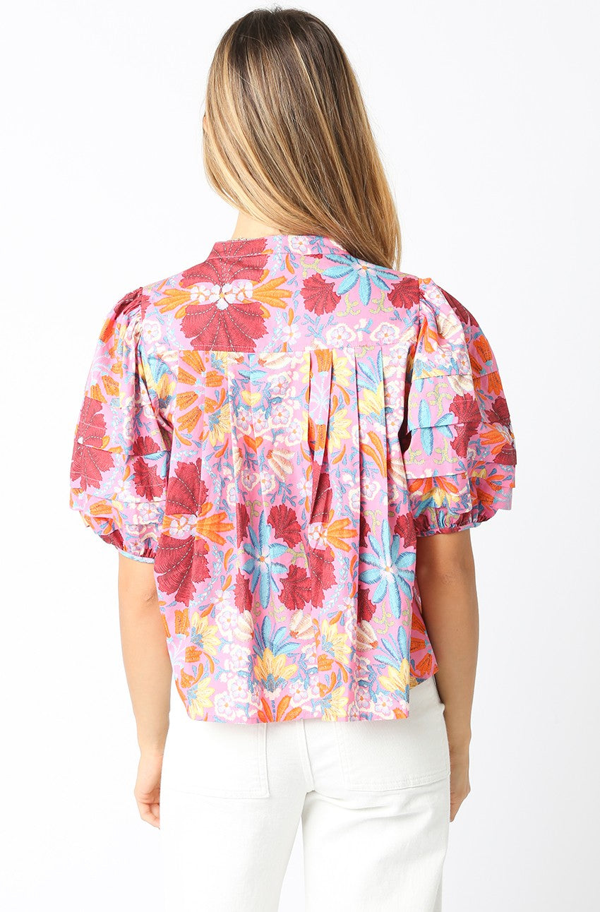 The Wild Bloom Button Up Blouse