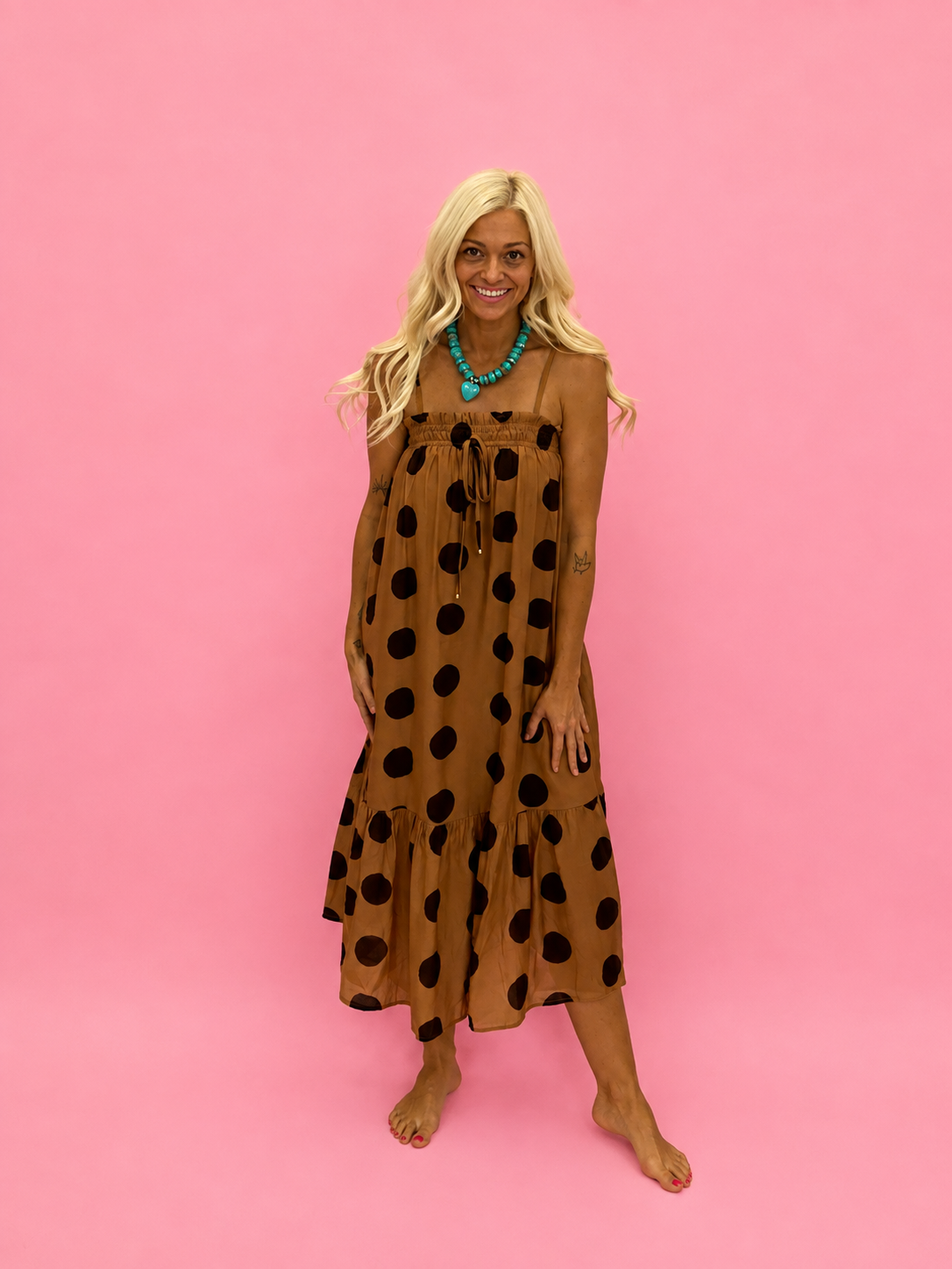Toast Polka Dot Midi Dress - Milo & Lily Boutique